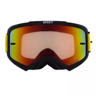 Motokrosové brýle RedBull Spect Evan, černé matné, plexi červené zrcadlové