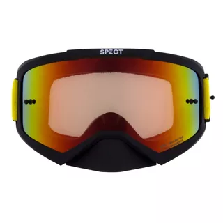 Motokrosové brýle RedBull Spect Evan, černé matné, plexi červené zrcadlové