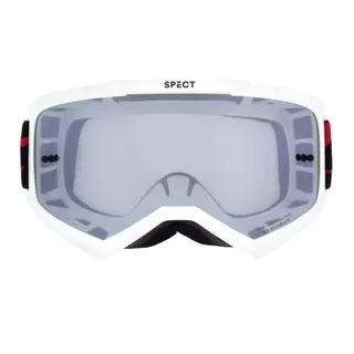 Motocross Goggles Red Bull Spect Evan, White, Smoke/Silver Lens