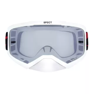 Motocross Goggles Red Bull Spect Evan, White, Smoke/Silver Lens