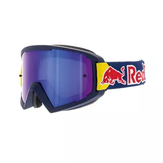 Motocross Goggles Red Bull Spect Whip, Matte Blue, Blue Mirrored Lens