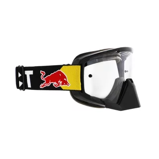 Motocross Goggles Red Bull Spect Strive, Matte Black, Clear Lens