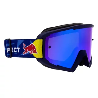 Motocross Goggles Red Bull Spect Whip, Matte Blue, Blue Mirrored Lens