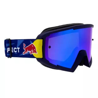 Motocross Goggles Red Bull Spect Whip, Matte Blue, Blue Mirrored Lens