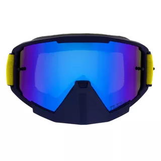 Motocross Goggles Red Bull Spect Whip, Matte Blue, Blue Mirrored Lens