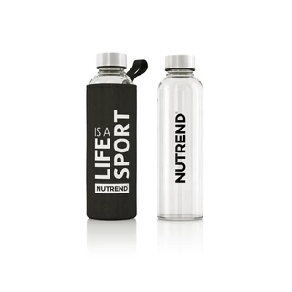 Nutrend Active Lifestyle 500 ml Glasflasche mit Termopackung - schwarz