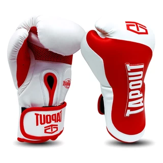 Boxerské rukavice Tapout Scorpio PU - 14oz - červeno-biela