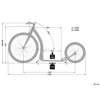 Scooter Crussis ONE ROAD 4.2-1 blau 28"/20"