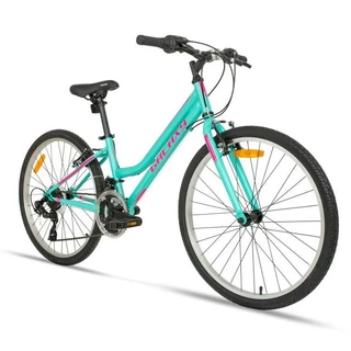Juniorský dievčenský bicykel Galaxy Ruby 24" - model 2020 - tyrkysová
