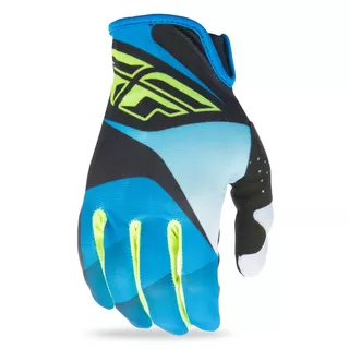 Moto rukavice Fly Racing Lite XVII - modrá/čierna/hi-viz