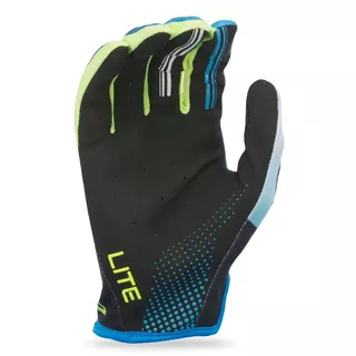 Moto rukavice Fly Racing Lite XVII - modrá/čierna/hi-viz