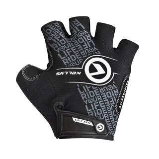 Cycling Gloves KELLYS COMFORT NEW - Black-Lime - Black-White
