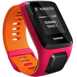 Športtester TomTom Runner 3 Cardio + Music - S (121-175 mm) - ružovo-oranžová