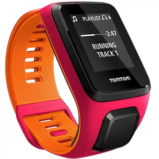 Športtester TomTom Runner 3 Cardio + Music - ružovo-oranžová - ružovo-oranžová