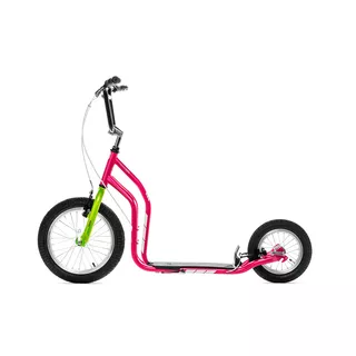 Koloběžka Yedoo City New - černá - magenta-zelená