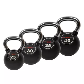 Hantla gumowana inSPORTline Kettlebell Profi 25 kg