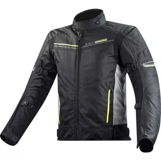 Herren Motorradjacke LS2 Shadow Man Black Titan