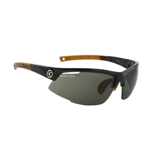 Radbrille KELLYS Force - White Gloss - Shiny Black, schwarz-orange mit dunklen Glässer