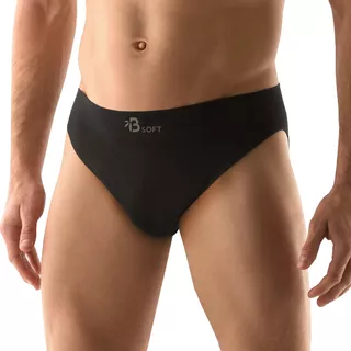 Narrow Hip Briefs Bamboo Soft - Dark Grey - Black