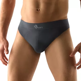 Narrow Hip Briefs Bamboo Soft - Dark Grey