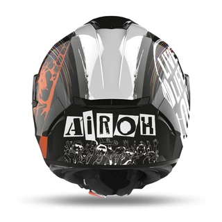 Moto přilba Airoh Spark "Rock'n'Roll" černá/bílá 2021