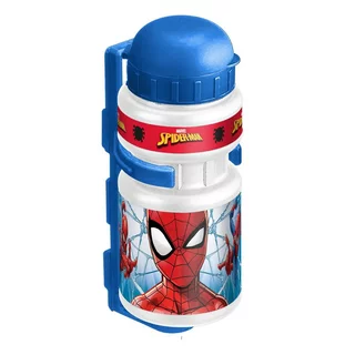 Gyerek flakonok Spiderman Műanyag kerékpáros kulacs tartóval Spiderman 0,350 l