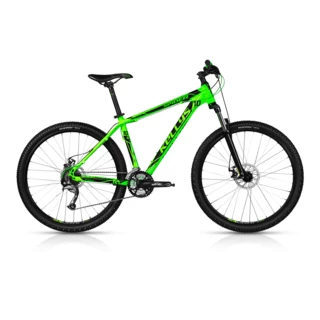 Horský bicykel KELLYS SPIDER 10 27,5" - model 2017 - Dark Azure - Toxic Green