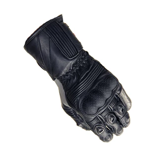 Leather Motorcycle Gloves Spark Modena - Black-Grey - Black-Grey