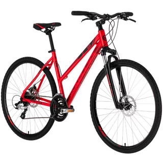 Női cross kerékpár KELLYS CLEA 70 28" - modell 2022 - piros