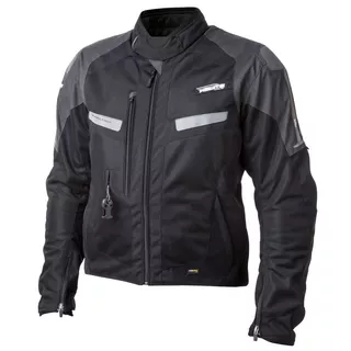 Helite Vented Sommer-Airbag-Jacke - schwarz-grau