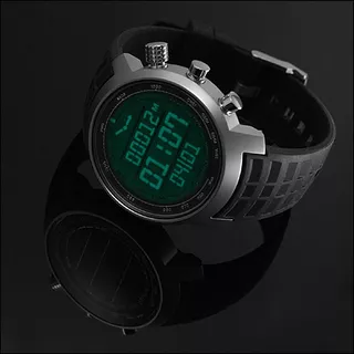 Outdoorový computer Suunto Elementum Terra N/ Black rubber - 2.akosť - čierno-strieborná