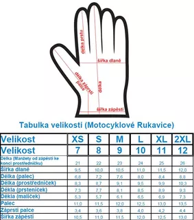 Motorcycle Gloves WORKER MT787 - XL