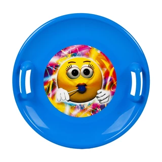 Snow Saucer STT - Orange Emoji Boy - Blue Emoji Girl