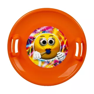 Snow Saucer STT - Orange Emoji Girl - Orange Emoji Girl