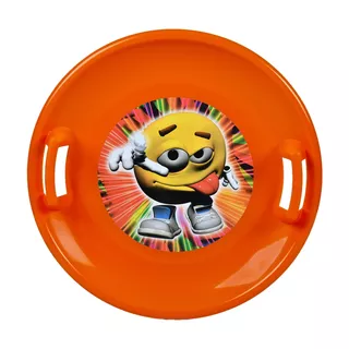 Snow Saucer STT - Orange Emoji Girl - Orange Emoji Boy