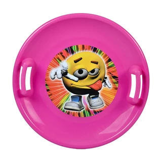 Snow Saucer STT - Orange Pirate - Pink Emoji Boy