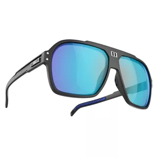 Bliz Targa Sonnenbrille - scwarz mit blauen Gläßern