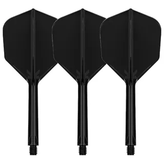 Dart Flights Target K-Flex No.6 Medium – 3-Pack - Black - Black