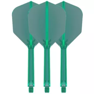 Dart Flights Target K-Flex No.6 In Between – 3-Pack - Green - Green