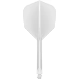 Dart Flights Target K-Flex No.6 Short – 3-Pack - Clear - White