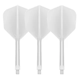 Dart Flights Target K-Flex No.6 Short – 3-Pack - Clear