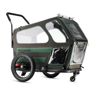 Dog Bicycle Trailer TaXXi M Dark Gray/Dark Green