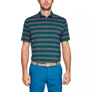 Pánske tričko Under Armour Playoff Polo - Techno Teal / Techno Teal / Rhino Gray