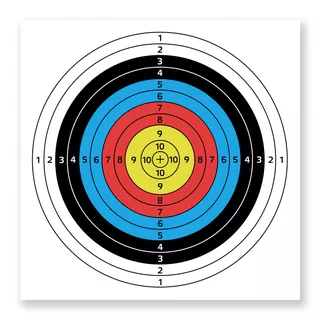 Paper Archery Target inSPORTline Dabbak 60 x 60 cm – 10 Pcs.