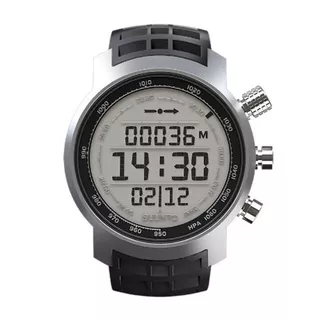 Outdoorový computer Suunto Elementum Terra P/ Black rubber - rozbaleno - stříbrno-černá