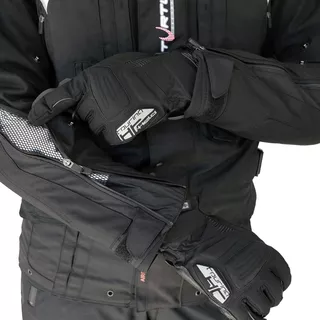 Helite Touring New Airbag-Jacke aus Textilmaterial schwarz - schwarz