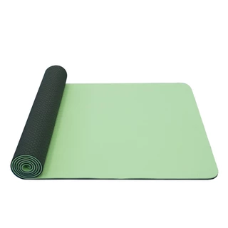 Dvojvrstvová podložka Yate Yoga Mat TPE New 173x61x0,6 cm - ružová - zelená