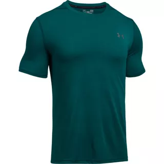 Pánske tričko Under Armour Threadborne Fitted SS - ANTHRACITE / MARATHON RED - ARDEN GREEN / GRAPHITE