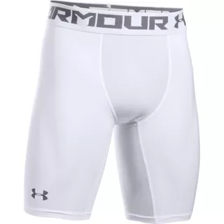 Pánske kompresné boxerky Under Armour HG Armour 2.0 Long Short - XL - White