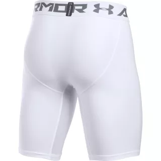 Pánske kompresné boxerky Under Armour HG Armour 2.0 Long Short - White